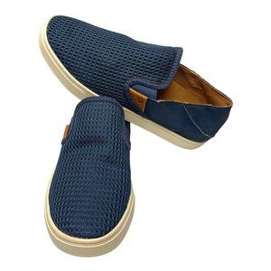 OLUKAI Pehuea 20271 Navy Blue Mesh Slip‎ On Sneakers